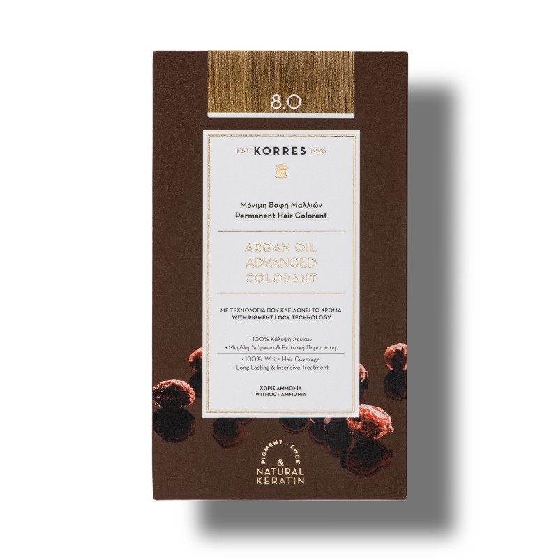 Coloration Permanente 8.0 blond clair