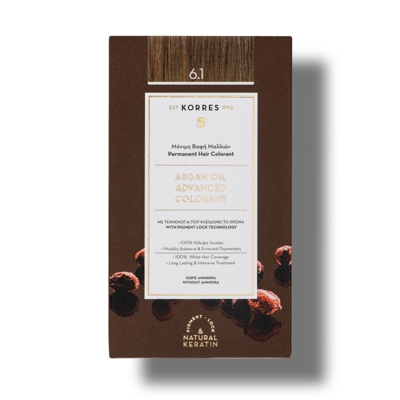 Coloration permanente 6.1 Blond foncé cendré