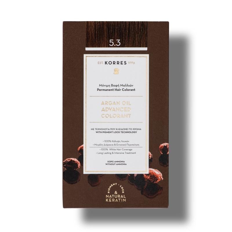 Coloration Permanente 5.3 châtain clair doré