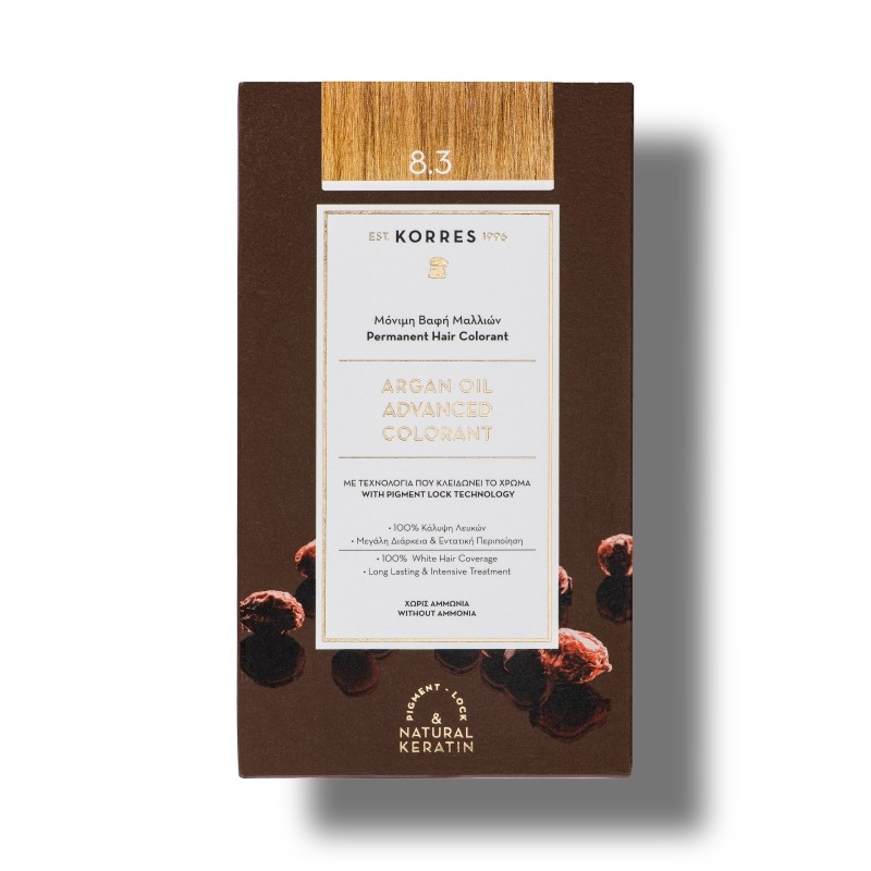 Coloration Permanente 8.3 blond clair doré