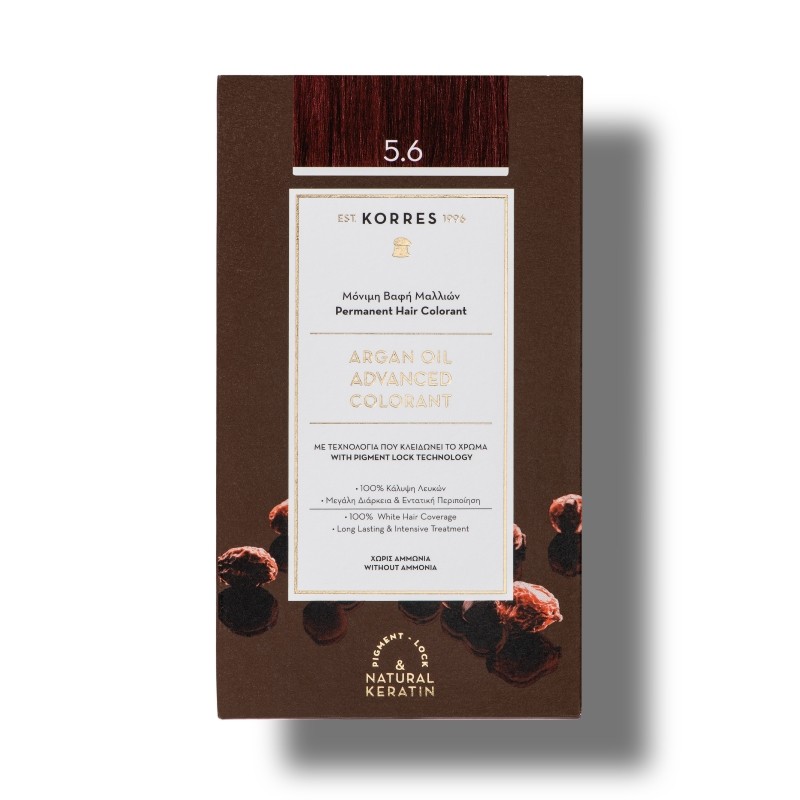 Coloration Permanente châtain clair magenta 5.6