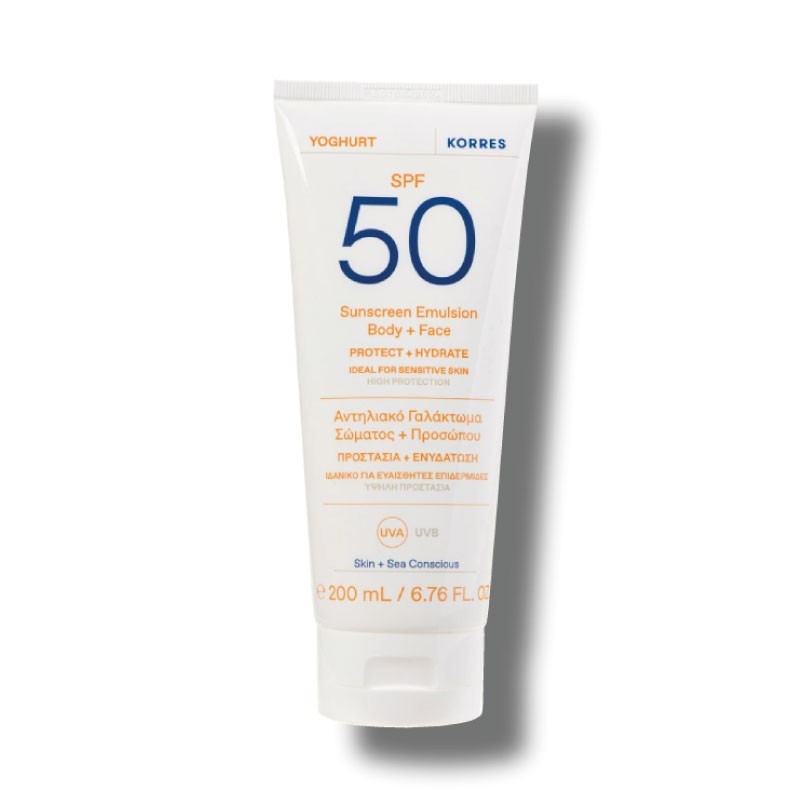 Emulsion Solaire Corps + Visage SPF50 Yaourt