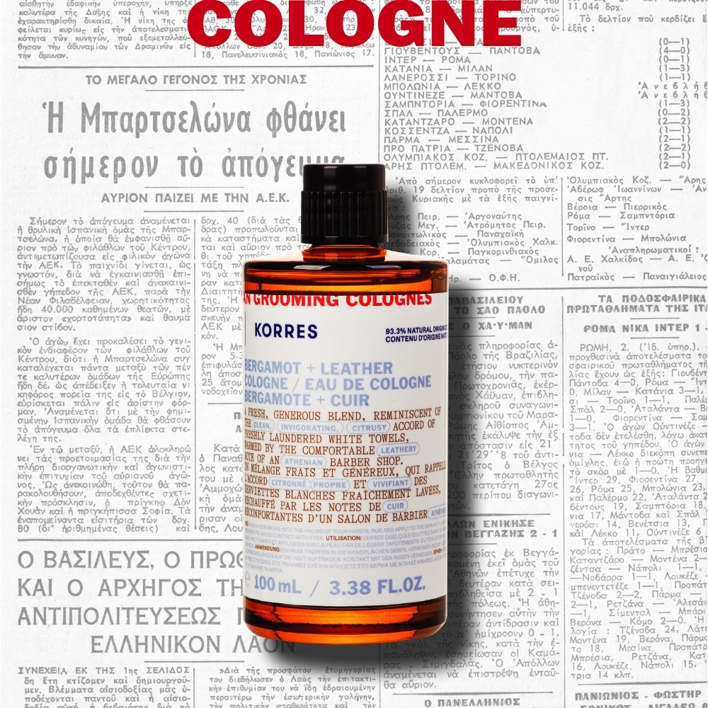 Cologne Bergamote + Cuir 