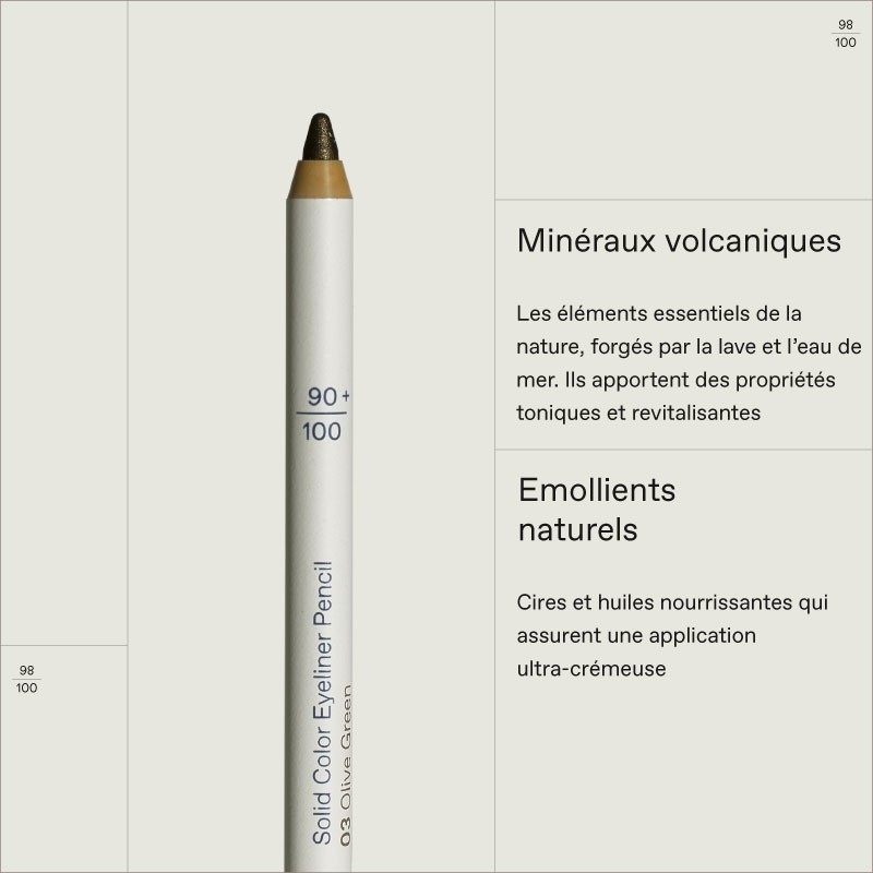 Solid Color Crayon Eyeliner 03 Olive Green 