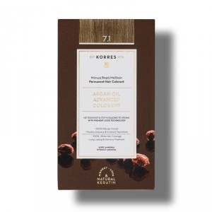 Coloration Permanente blond cendré 7.1