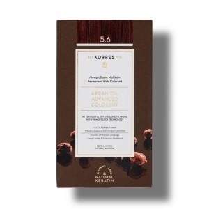 Coloration Permanente châtain clair magenta 5.6