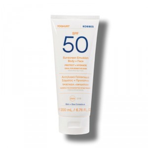 Emulsion Solaire Corps + Visage SPF50 Yaourt